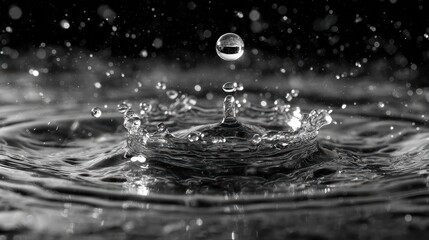 A stark and silent reminder of the threat of PFAS chemicals, each water droplet a symbol of the invisible, insidious nature of forever chemicals