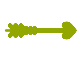 vector illustration of a heart arrow