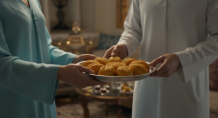 Welcoming Gesture with Traditional Sweets

