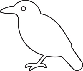 bird on a branch line art