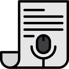 Free Press Line Filled Icon