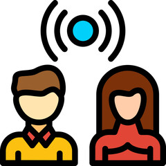 Exclusive Interview Line Filled Icon