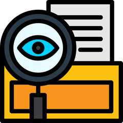 Investigative Journalism Line Filled Icon