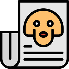 News Hound Line Filled Icon