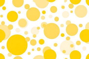 Seamless retro design with colorful yellow and orange circles forming an Easter egg pattern