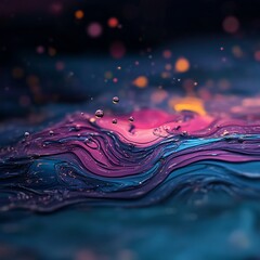 Abstract colorful lines flowing smoothly