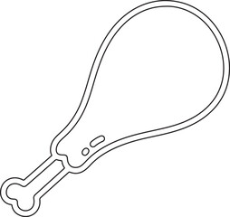 leg icon vecto line art