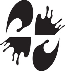 Liquid Splashes silhouette