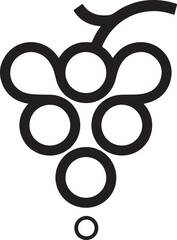 Grape food logo vector design