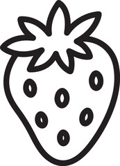 Obraz premium Strawberry line art