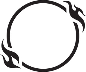 frame with round vector