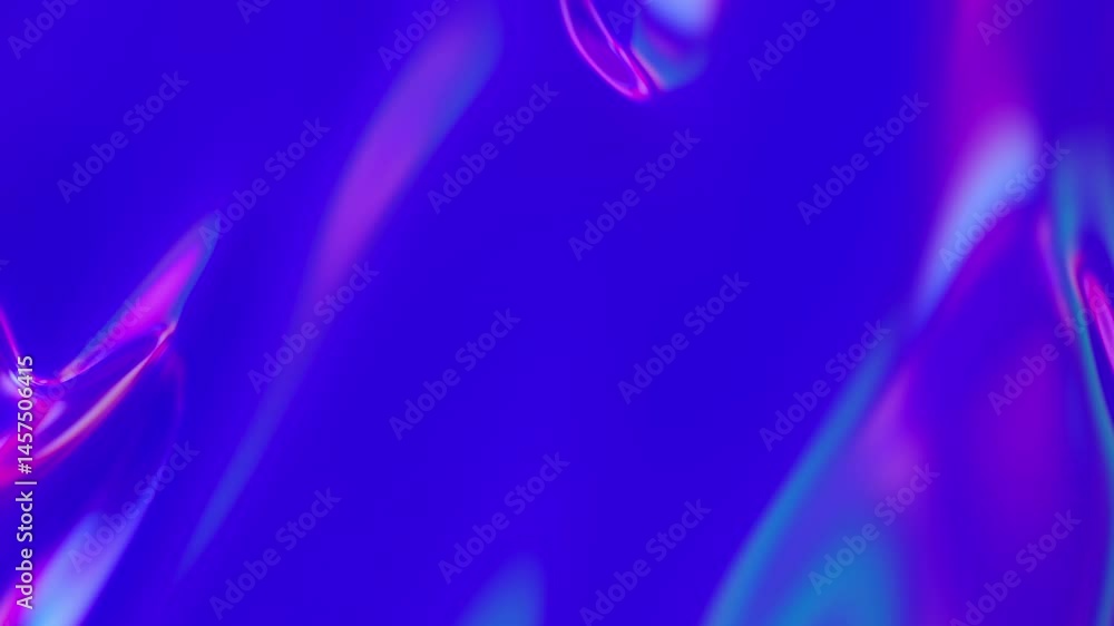 Poster abstract futuristic animation of liquid neon with a beautiful background of fluorescent neon waves. 