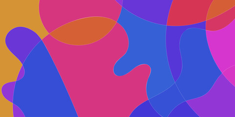 Vector Background of colorful liquid and fluid for summer collection, Cards, Posters, Flyers, Discs. Editable Background with Clipping Mask. Vector.