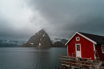 Sturmwetter auf den Lofoten in Norwegen