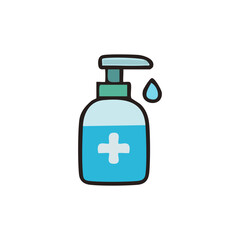 vector illustration with a medical theme, featuring medical related illustration elements