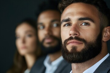 professionals business conference multi-ethnic group at business conference