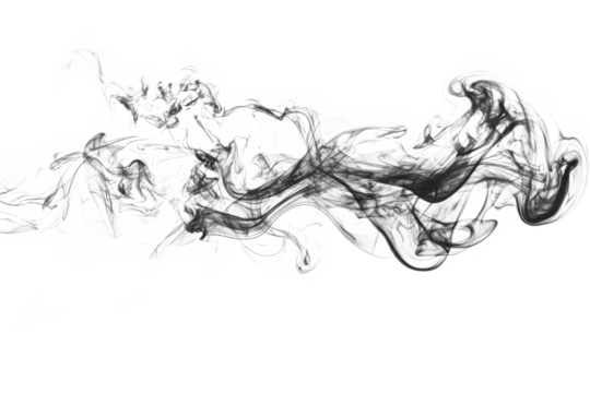Abstract monochrome image featuring swirling patterns and textures with a dynamic and fluid composition