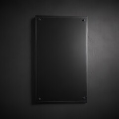 Textured metal plate on brushed black  Modern interior detail  ,  decor,  contemporary interior,  black