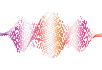 Podcasting Audio Sound Wave Background stock illustration