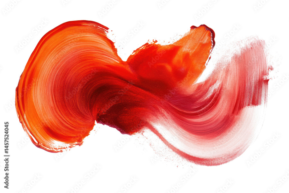 Poster abstract swirl of red and orange paint creating a dynamic and fluid artistic expression on canvas ar