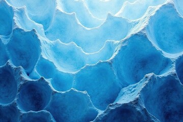 Obraz premium Abstract blue ice texture, frozen glacial landscape, graphic, nature