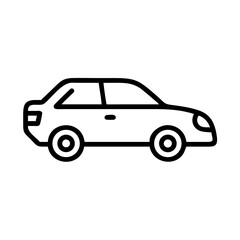 Car illustration in a minimalist style