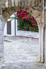 architecture and streets of the old town of Sperlonga, Lazio, Italy. Famous tourist destination in Riviera de Ulisse