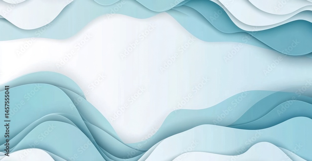 Poster abstract blue background vector presentation design with white empty space for text and a modern geo