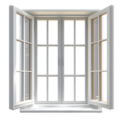 Fototapeta premium Open window on white background vector --v 6.1 --s 750 --raw