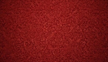 Fototapeta premium Crimson damask wallpaper, intricate ornate pattern, texture, tapestry, vintage