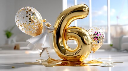 Festive 6th Birthday Celebration.  