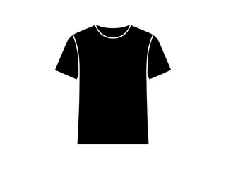 Naklejka premium black t shirt silhouette design