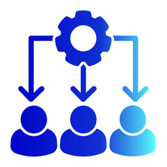 Chart Icon # Resource Allocation Pack # Solid Gradient Style