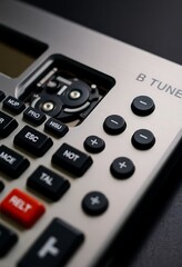 Obraz premium close up of a remote control on a table