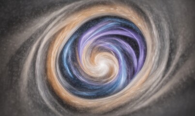 digital cosmic swirl of light and color