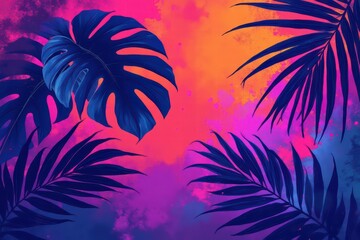 palm tree silhouette background