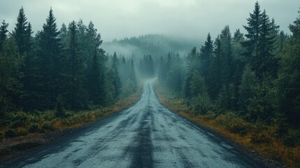 Misty Forest Road: A Journey Through Enchanting Nature