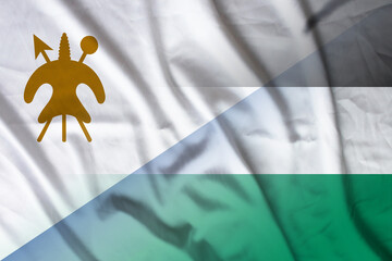 Lesotho and Palestinian National Authority official flag transborder relations PSE LSO