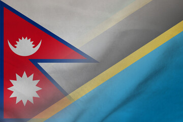 Nepal and Tanzania government flag international negotiation TZA NPL