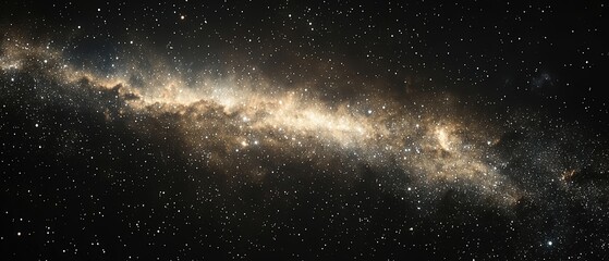 Fototapeta premium Majestic Milky Way Galaxy A Stunning Panorama of Stars and Nebulae