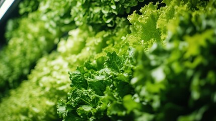 Lush lettuce layers: A vibrant and refreshing composition of green vitality