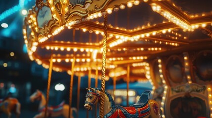 Enchanted Carousel: A Whimsical Night at the Fair