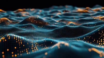 Abstract digital wave