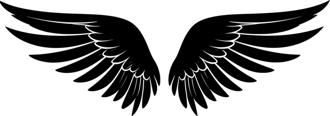 Obraz premium simple wing icons vector 