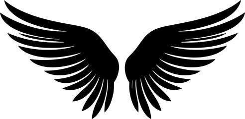 Obraz premium simple wing icons vector 