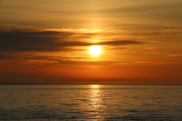 sunrise over the sea