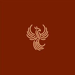 Phoenix logo in bold and flowing mythical design style.