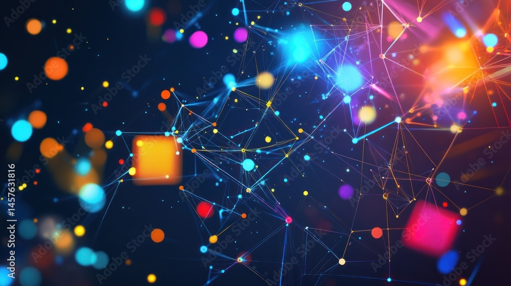 Poster interconnected luminous nodes: an abstract representation of networked information