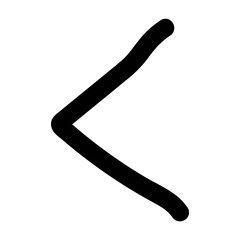 Hiragana Alphabet Ku