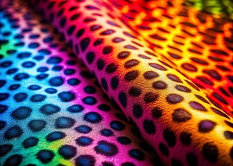 Obraz premium Animal Print Polka Dots on Textured Background - Abstract Fashion Texture